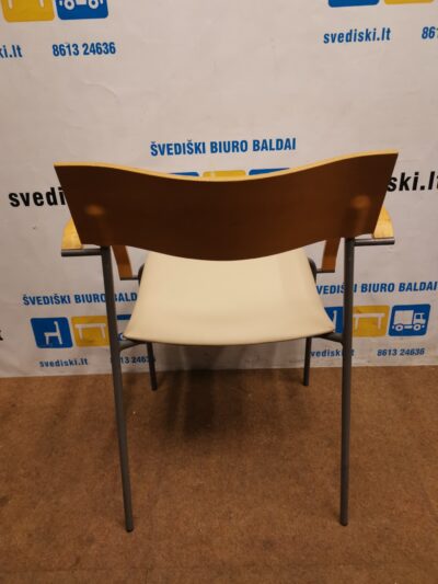 Lammhults Campus Kėdė Su Eko Oda Buko Porankiais Ir Atrama, Švedija