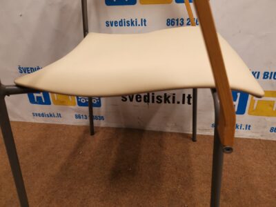 Lammhults Campus Kėdė Su Eko Oda Buko Porankiais Ir Atrama, Švedija