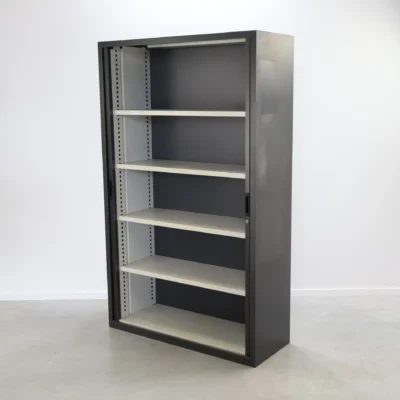 Lensvelt Antracito Metalinė Spinta 137cm Aukščio Su Stumdomomis Durimis, Olandija