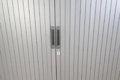 Lensvelt Antracito Metalinė Spinta 137cm Aukščio Su Stumdomomis Durimis, Olandija