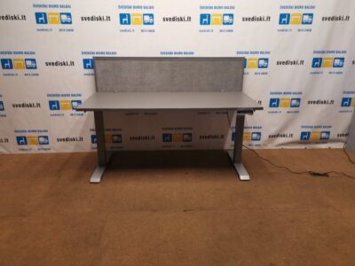Loctekmotion Naujas 2 Variklių Stalas Su Antracito 160x69cm Stalviršiu Ir Akustine Sienele, Vokietija