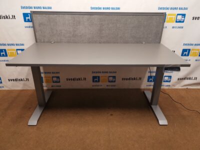 Loctekmotion Naujas 2 Variklių Stalas Su Antracito 160x69cm Stalviršiu Ir Akustine Sienele, Vokietija