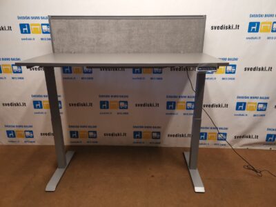 Loctekmotion Naujas 2 Variklių Stalas Su Antracito 160x69cm Stalviršiu Ir Akustine Sienele, Vokietija