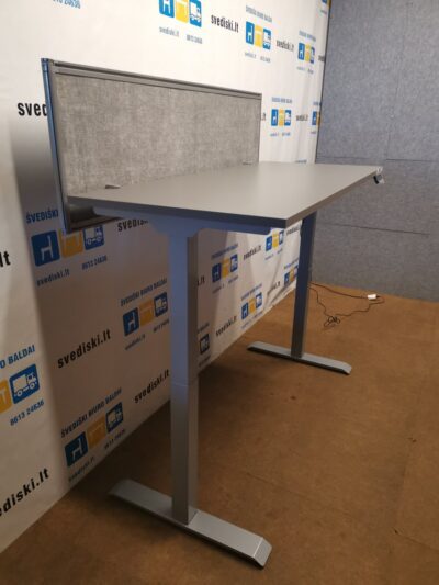 Loctekmotion Naujas 2 Variklių Stalas Su Antracito 160x69cm Stalviršiu Ir Akustine Sienele, Vokietija