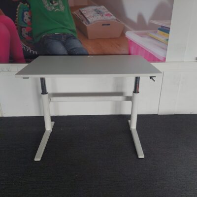 Palmberg Baltas Mechaniškas Stalas Su 120x80cm Stalviršiu, Švedija
