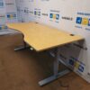 Martela Elektra Reguliuojamas Stalas Su Beržo 180x90cm Stalviršiu, Švedija