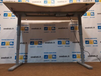 Martela Elektra Reguliuojamas Stalas Su Beržo 180x90cm Stalviršiu, Švedija
