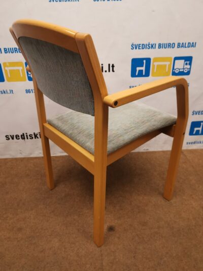 Žalsva Marga Kėdė Su Buko Rėmu, Švedija