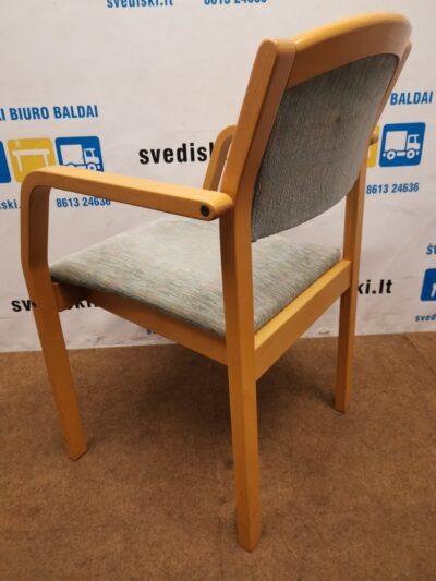 Žalsva Marga Kėdė Su Buko Rėmu, Švedija