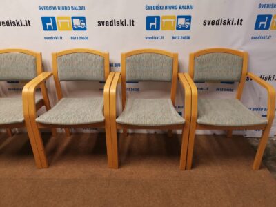 Žalsva Marga Kėdė Su Buko Rėmu, Švedija