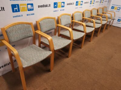 Žalsva Marga Kėdė Su Buko Rėmu, Švedija