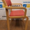 Garsnas Buko Kėdė Su Raudonu| Margu Audiniu, Švedija