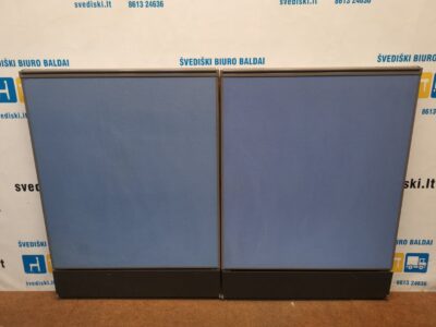 Kinnarps Zonit Mėlyna Pastatoma Akustinė Sienelė 80cm Pločio, Švedija