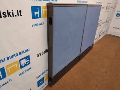 Kinnarps Zonit Mėlyna Pastatoma Akustinė Sienelė 80cm Pločio, Švedija