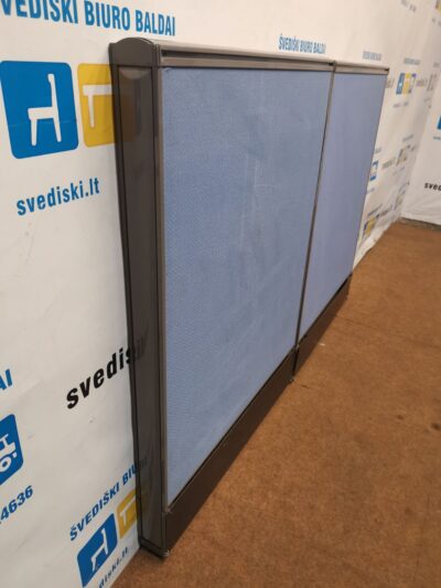 Kinnarps Zonit Mėlyna Pastatoma Akustinė Sienelė 80cm Pločio, Švedija