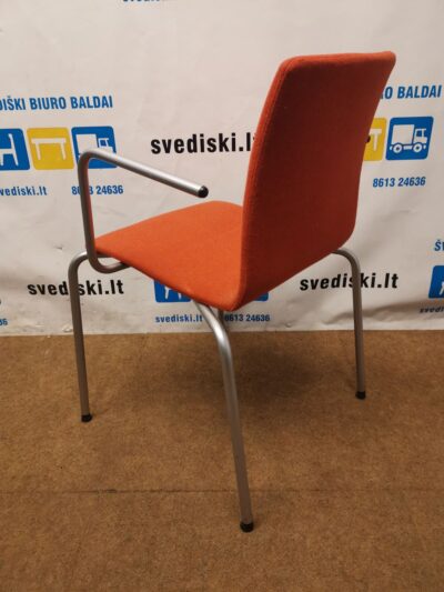 Scandiform Oranžinė Kėdė Su Porankiais, Švedija