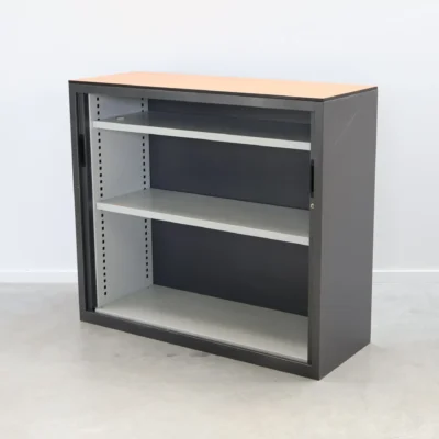 Lensvelt Antracito Metalinė Spinta 107cm Aukščio Su Stumdomomis Durimis, Olandija