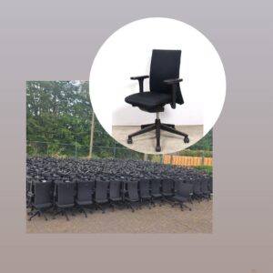 Haworth Comforto 55 Juoda Biuro Kėdė Su 3D Porankiais, Vokietija (50 ar 150vnt.)
