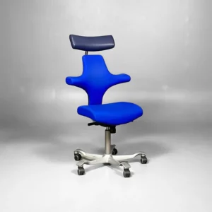 HAG Capisco 8127 Mėlyna Biuro Kėdė Su Galvos Atrama, Švedija