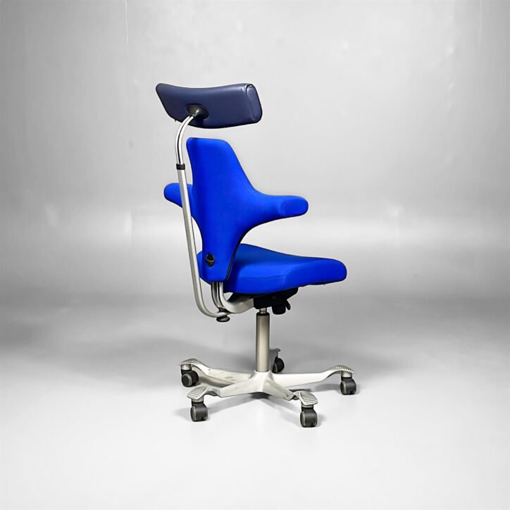 HAG Capisco 8127 Mėlyna Biuro Kėdė Su Galvos Atrama, Švedija