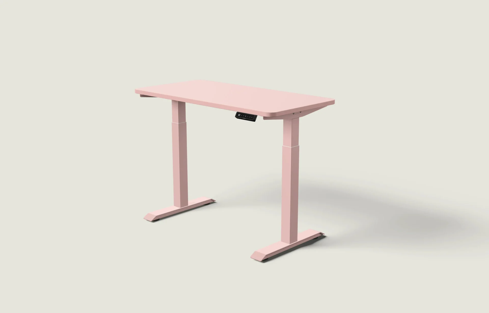 Stok-Sėsk Rožinis Stalo Mechanizmas Su Moderniu Atminties Valdikliu Ir 140x80cm Stalviršiu, Švedija