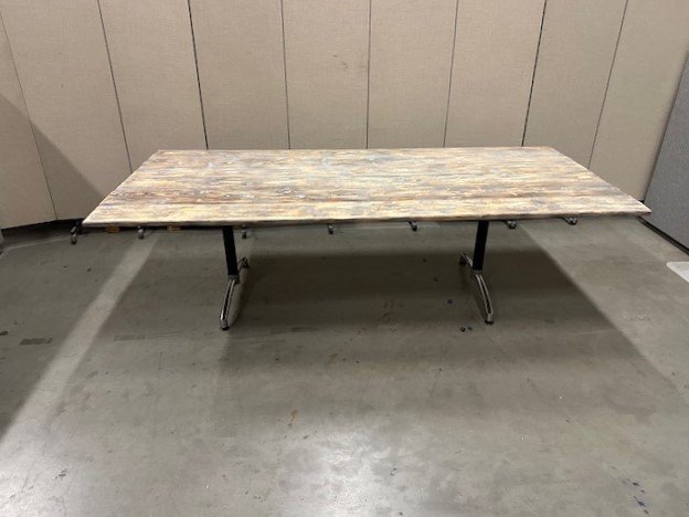 Konferencinis Stalas Su Medžio Masyvo Stalviršiu 260x117cm, Švedija